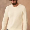 Sezane Pullover Elin< Rundhals-ausschnitt | Baumwollpullover