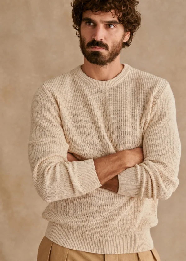 Sezane Pullover Elvan< Rundhals-ausschnitt | Baumwollpullover