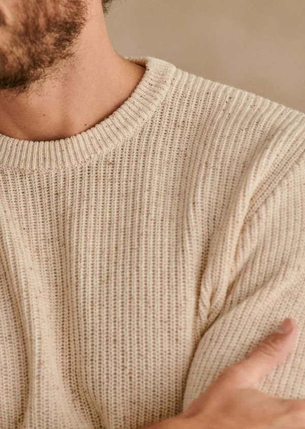 Sezane Pullover Elvan< Rundhals-ausschnitt | Baumwollpullover