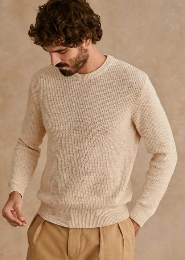 Sezane Pullover Elvan< Rundhals-ausschnitt | Baumwollpullover