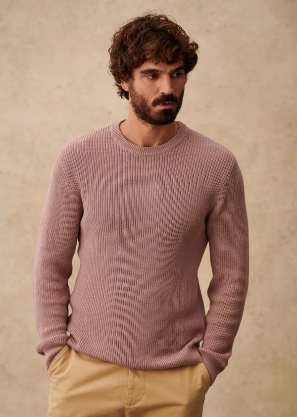 Sezane Pullover Elvan< Rundhals-ausschnitt | Baumwollpullover