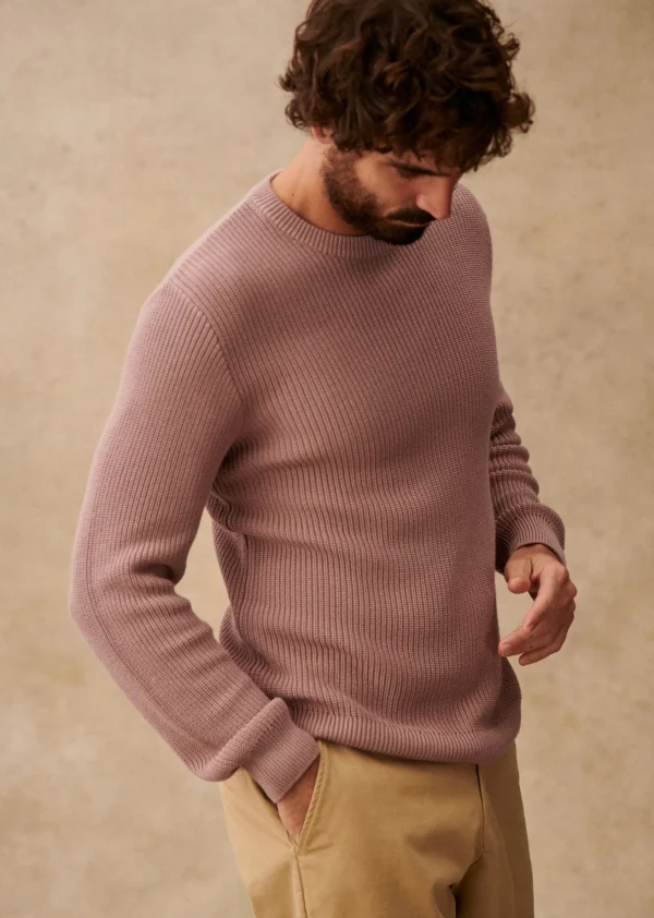Sezane Pullover Elvan< Rundhals-ausschnitt | Baumwollpullover