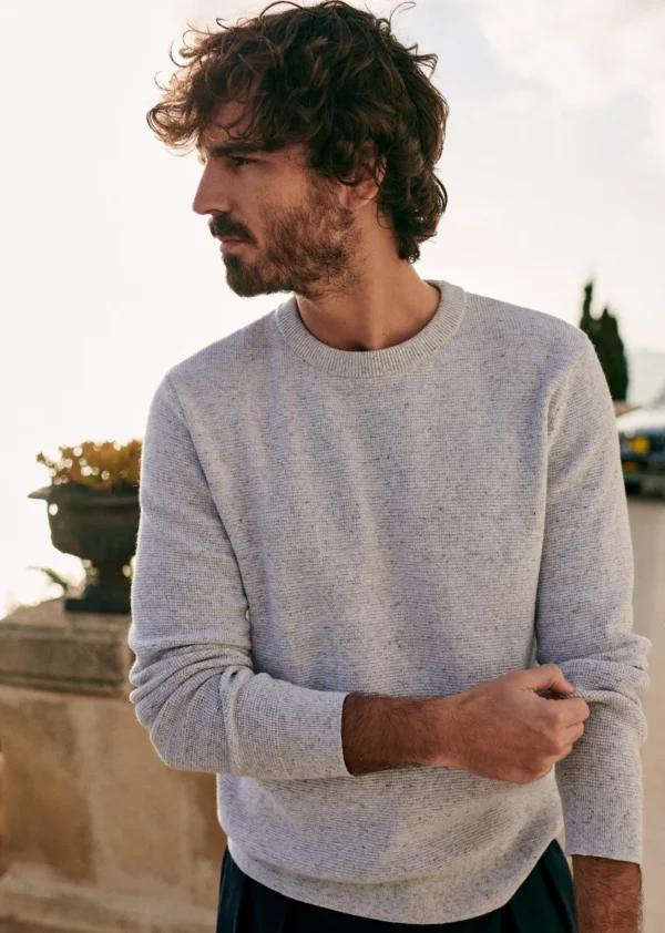 Sezane Pullover Harry< Rundhals-ausschnitt | Baumwollpullover