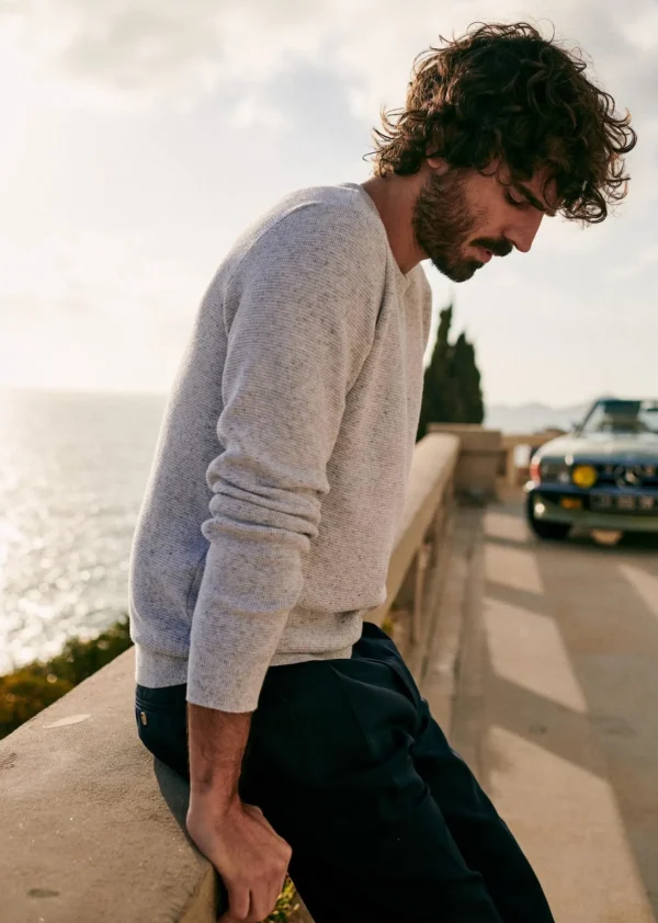 Sezane Pullover Harry< Rundhals-ausschnitt | Baumwollpullover