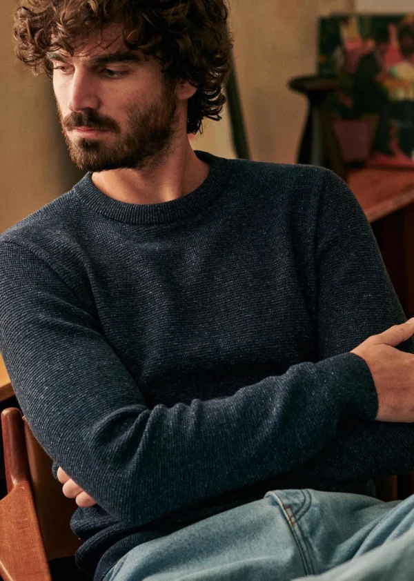 Sezane Pullover Harry< Rundhals-ausschnitt | Baumwollpullover