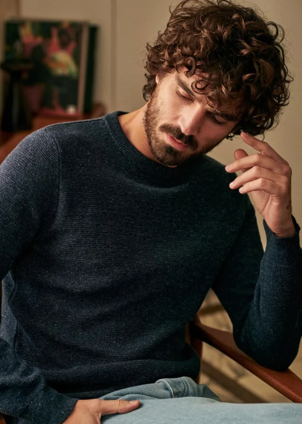 Sezane Pullover Harry< Rundhals-ausschnitt | Baumwollpullover