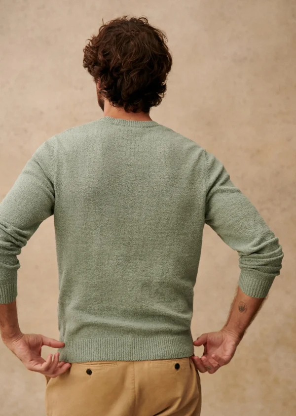 Sezane Pullover Jalen< Rundhals-ausschnitt | Baumwollpullover