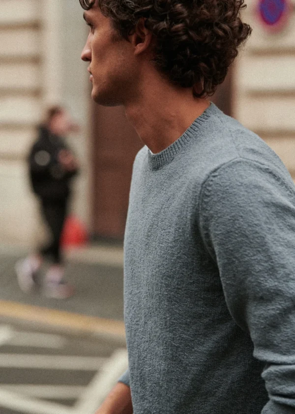 Sezane Pullover Jalen< Rundhals-ausschnitt | Baumwollpullover
