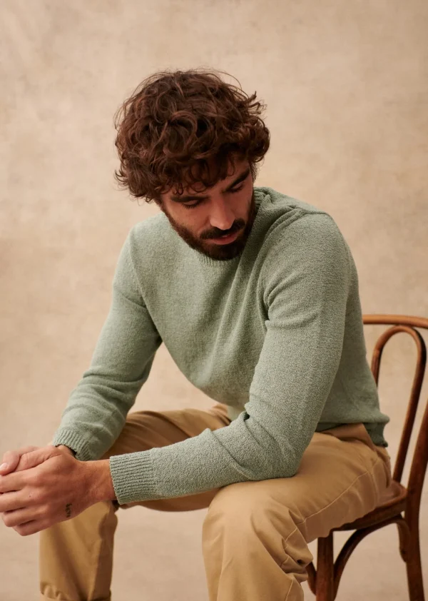 Sezane Pullover Jalen< Rundhals-ausschnitt | Baumwollpullover