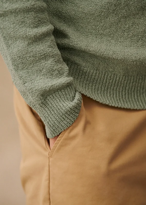 Sezane Pullover Jalen< Rundhals-ausschnitt | Baumwollpullover