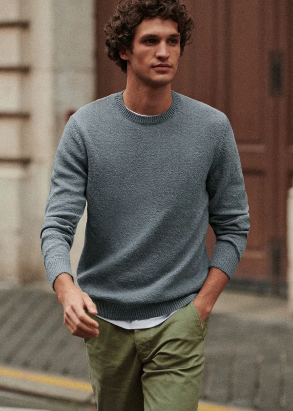 Sezane Pullover Jalen< Rundhals-ausschnitt | Baumwollpullover