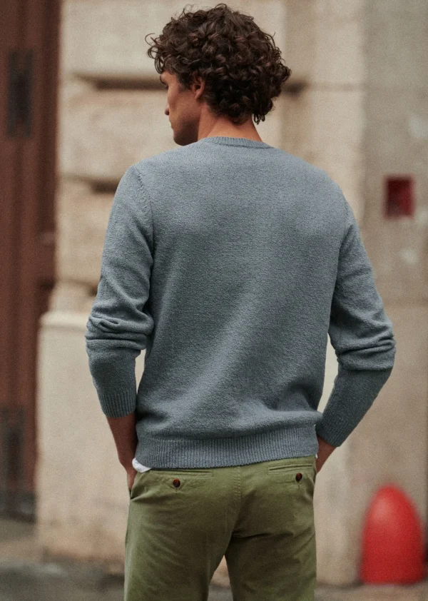 Sezane Pullover Jalen< Rundhals-ausschnitt | Baumwollpullover