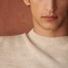 Sezane Pullover Tobias< Rundhals-ausschnitt | Pullover aus baumwolle und leinen