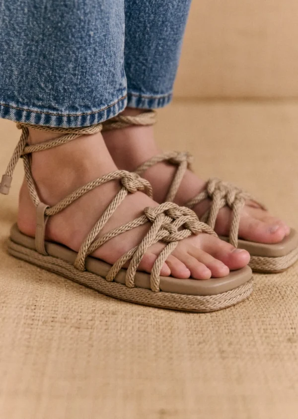 Sezane Sandalen Low Malia< Bademode | Sandalen