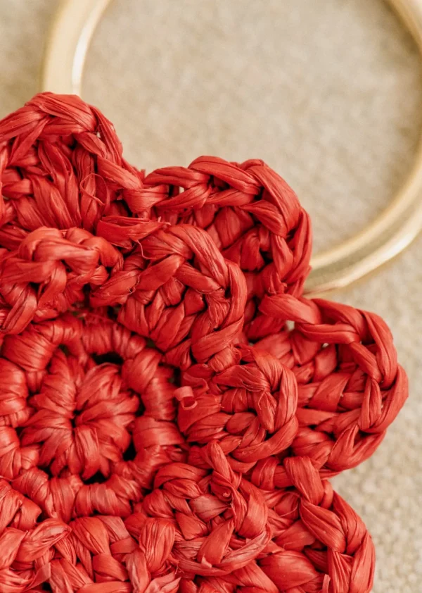 Sezane Schlüsselanhänger Fleur< Kleinlederwaren | Körbe & Clutch