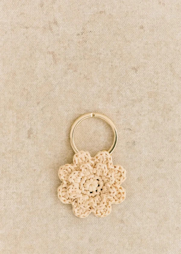 Sezane Schlüsselanhänger Fleur< Kleinlederwaren | Körbe & Clutch
