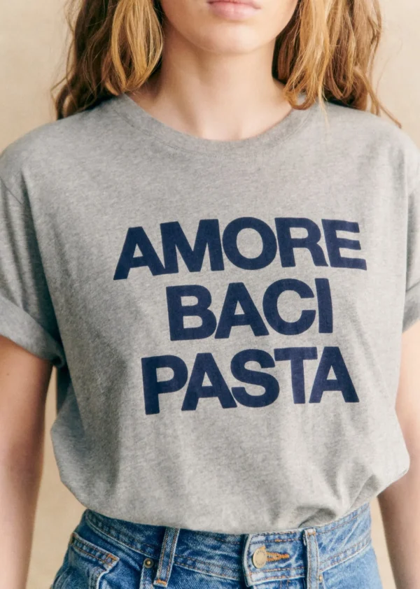 Sezane T-Shirt Amore Baci Pasta< T-shirts