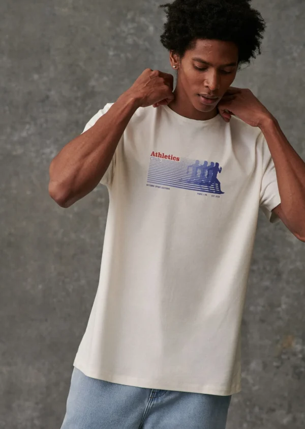 Sezane T-Shirt Athletics Club< Gemusterte t-shirts | Kurzärmelige T-shirts
