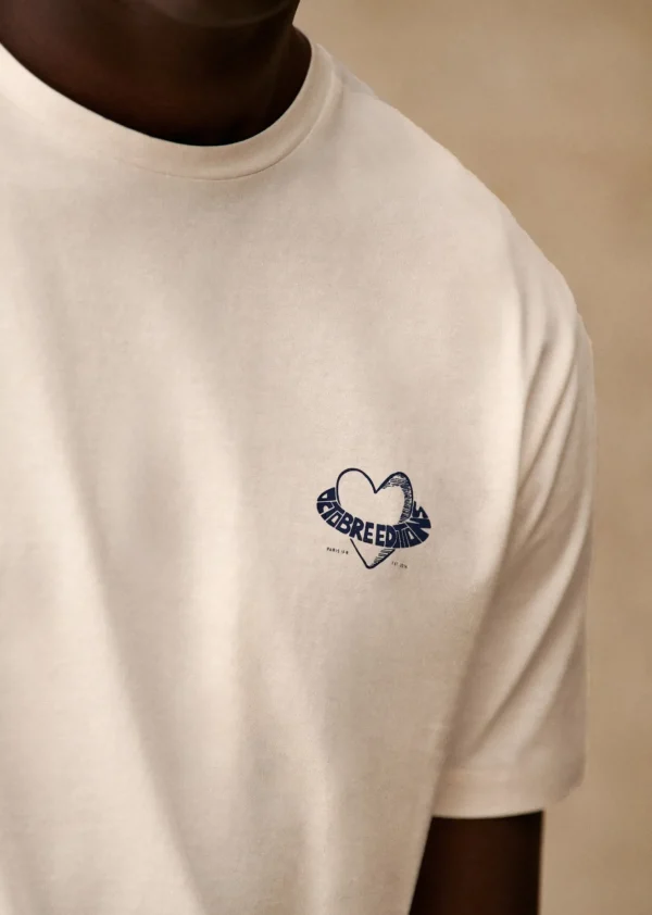 Sezane T-Shirt Coeur< Gemusterte t-shirts | Kurzärmelige T-shirts