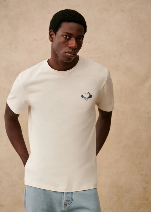 Sezane T-Shirt Coeur< Gemusterte t-shirts | Kurzärmelige T-shirts