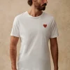 Sezane T-Shirt Coeur Chamade< Gemusterte t-shirts