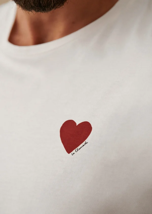 Sezane T-Shirt Coeur Chamade< Gemusterte t-shirts