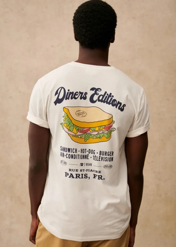 Sezane T-Shirt Dinner Editions< Gemusterte t-shirts