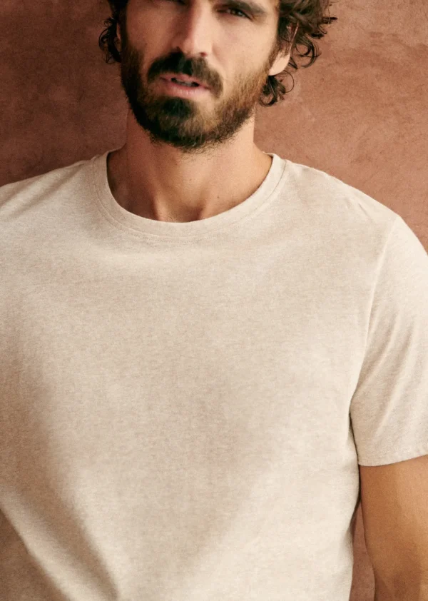 Sezane T-Shirt Fabio< Kurzärmelige T-shirts | Baumwoll-Leinen-T-Shirts