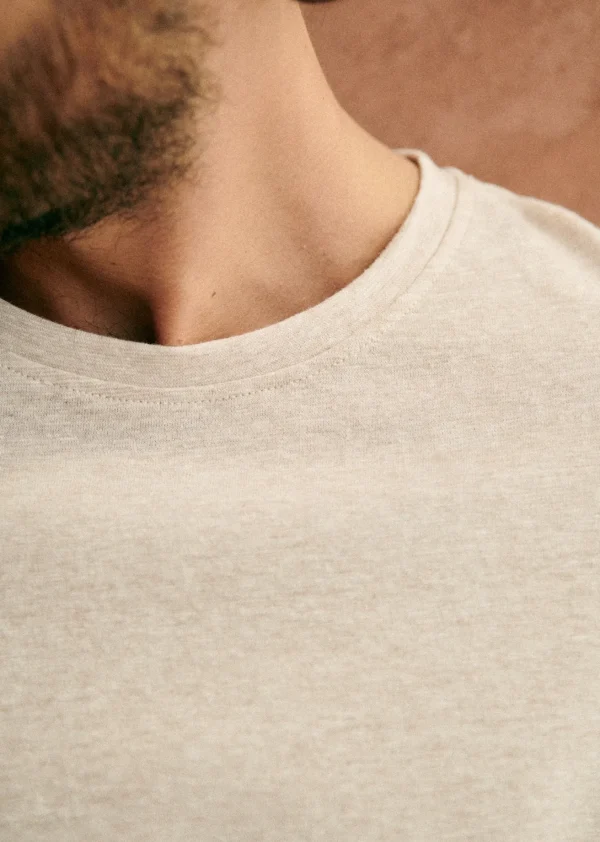 Sezane T-Shirt Fabio< Kurzärmelige T-shirts | Baumwoll-Leinen-T-Shirts
