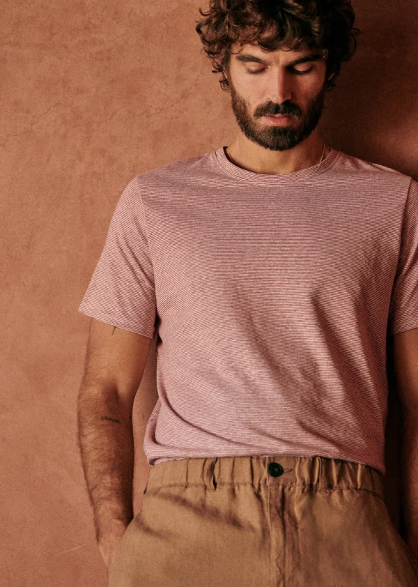 Sezane T-Shirt Fabio< Kurzärmelige T-shirts | Baumwoll-Leinen-T-Shirts