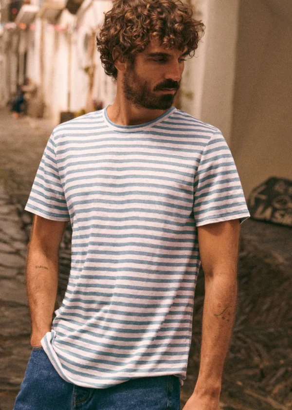 Sezane T-Shirt Fabio< Kurzärmelige T-shirts | Baumwoll-Leinen-T-Shirts