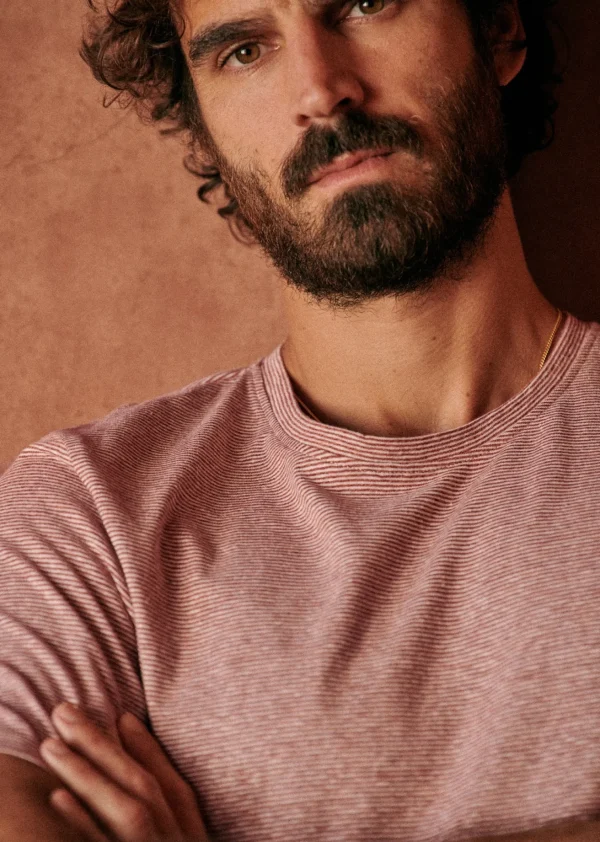 Sezane T-Shirt Fabio< Kurzärmelige T-shirts | Baumwoll-Leinen-T-Shirts