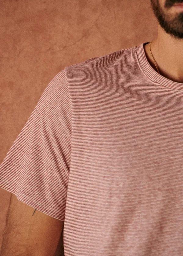 Sezane T-Shirt Fabio< Kurzärmelige T-shirts | Baumwoll-Leinen-T-Shirts