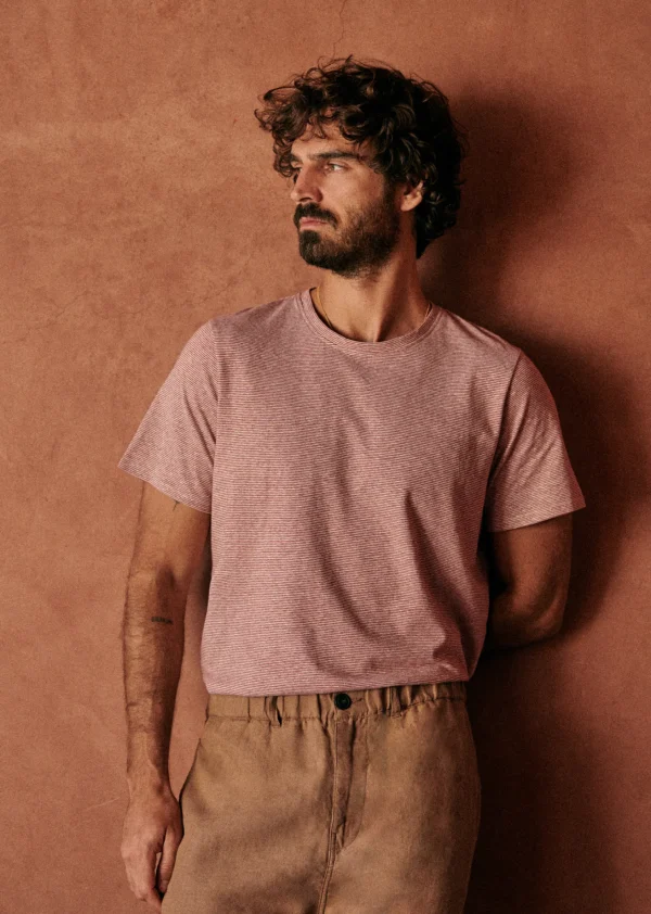 Sezane T-Shirt Fabio< Kurzärmelige T-shirts | Baumwoll-Leinen-T-Shirts