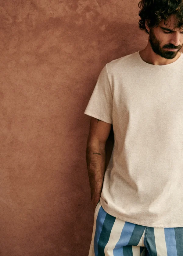 Sezane T-Shirt Fabio< Kurzärmelige T-shirts | Baumwoll-Leinen-T-Shirts