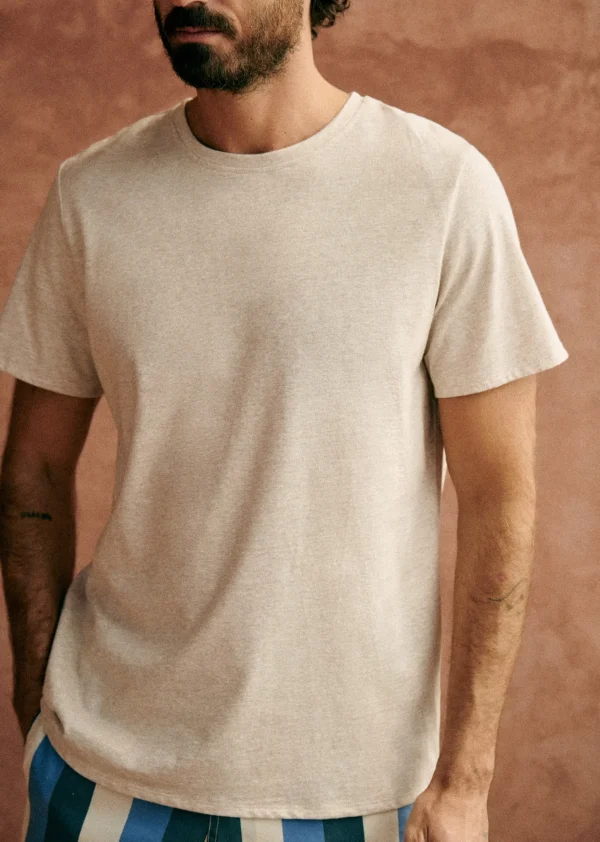 Sezane T-Shirt Fabio< Kurzärmelige T-shirts | Baumwoll-Leinen-T-Shirts