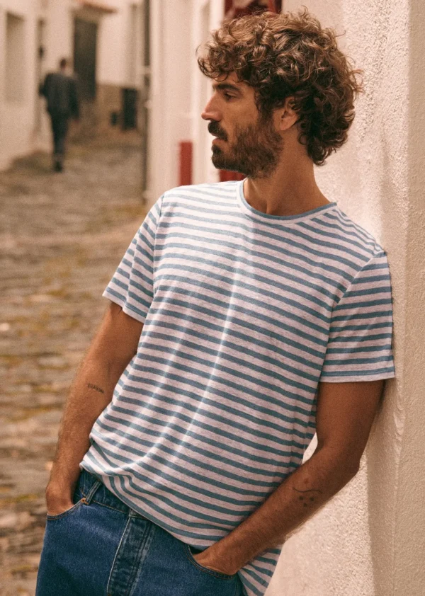 Sezane T-Shirt Fabio< Kurzärmelige T-shirts | Baumwoll-Leinen-T-Shirts