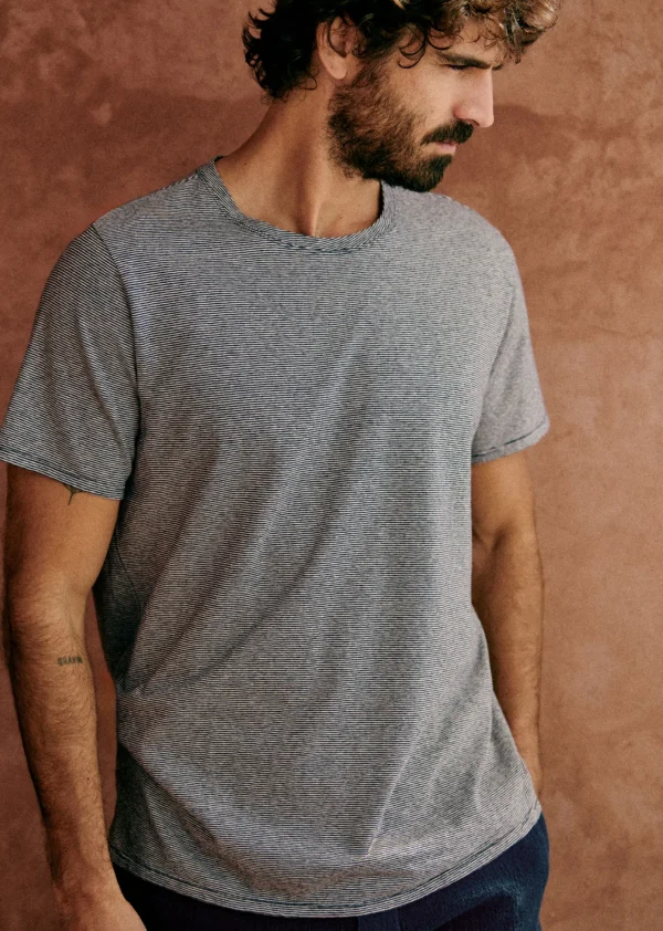 Sezane T-Shirt Fabio< Kurzärmelige T-shirts | Baumwoll-Leinen-T-Shirts