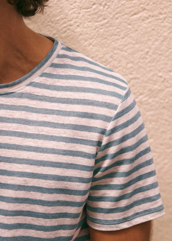 Sezane T-Shirt Fabio< Kurzärmelige T-shirts | Baumwoll-Leinen-T-Shirts