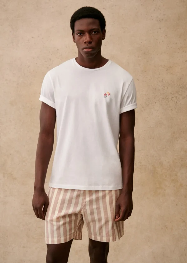 Sezane T-Shirt Fleur< Gemusterte t-shirts | Kurzärmelige T-shirts