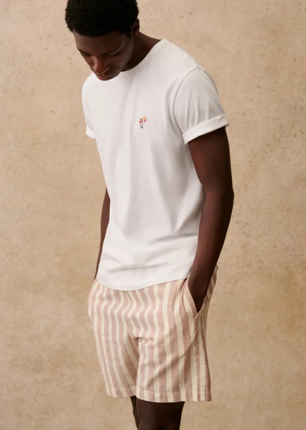 Sezane T-Shirt Fleur< Gemusterte t-shirts | Kurzärmelige T-shirts