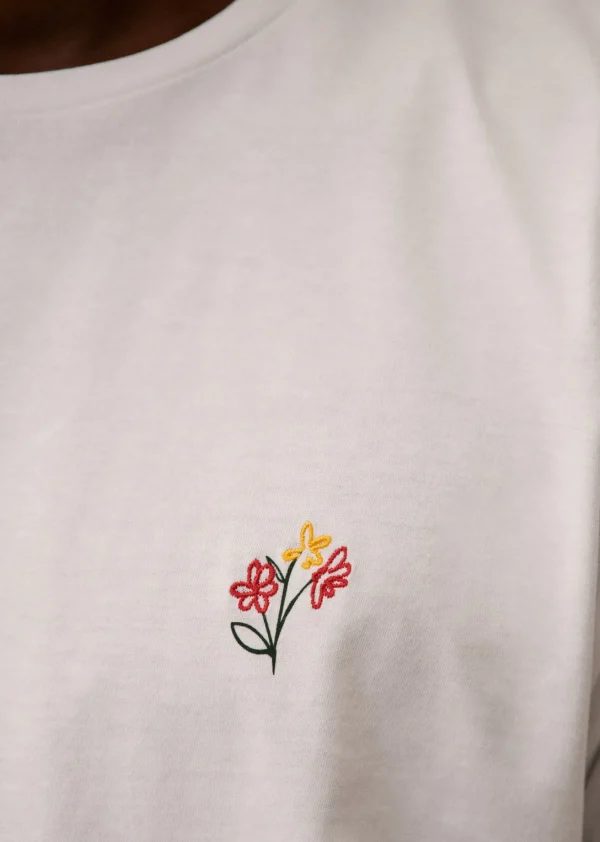 Sezane T-Shirt Fleur< Gemusterte t-shirts | Kurzärmelige T-shirts