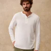 Sezane T-Shirt Gordon< Baumwoll-Leinen-T-Shirts | Tunesienkragen