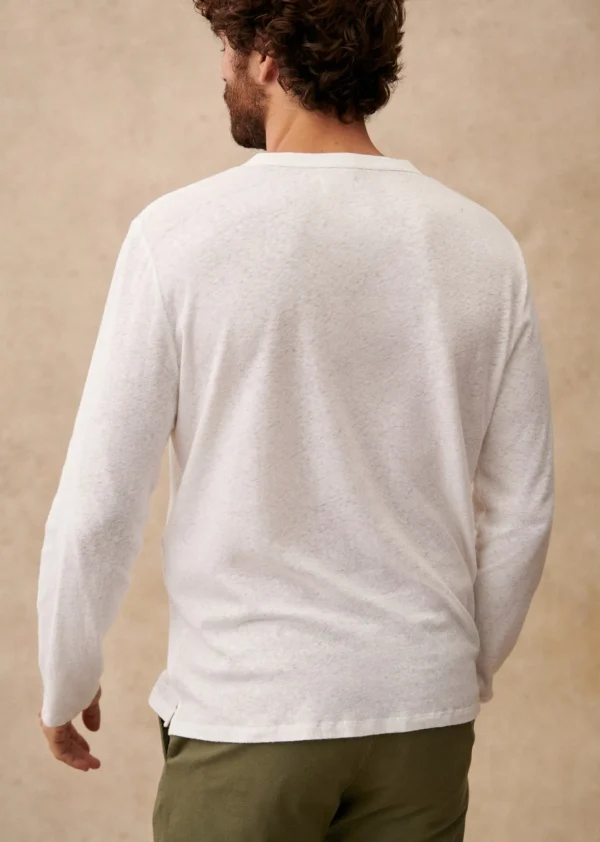 Sezane T-Shirt Gordon< Baumwoll-Leinen-T-Shirts | Tunesienkragen