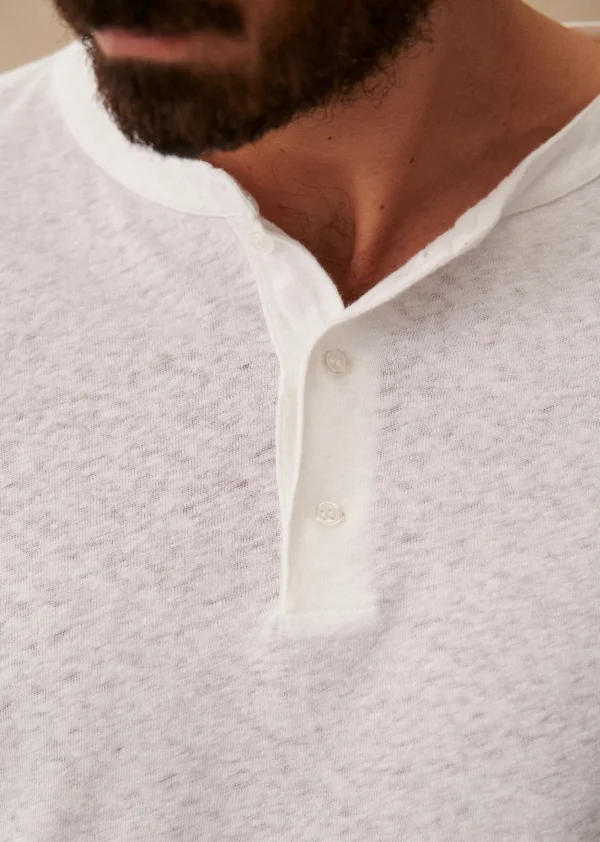 Sezane T-Shirt Gordon< Baumwoll-Leinen-T-Shirts | Tunesienkragen