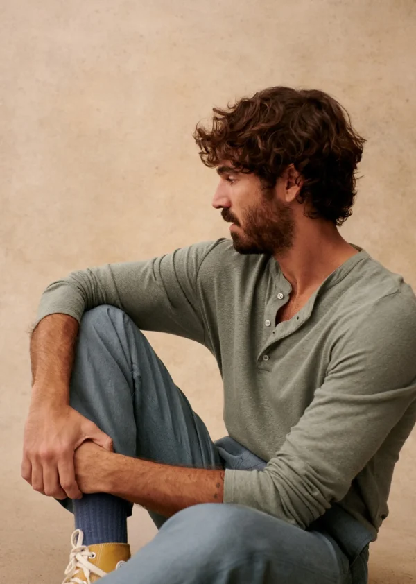 Sezane T-Shirt Gordon< Baumwoll-Leinen-T-Shirts | Tunesienkragen