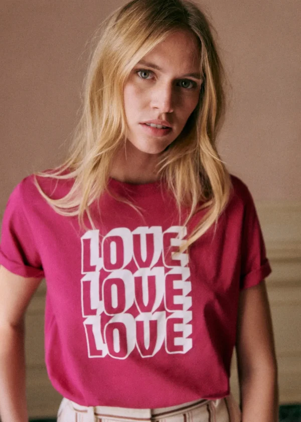 Sezane T-Shirt Love Love Love< Bademode | T-shirts