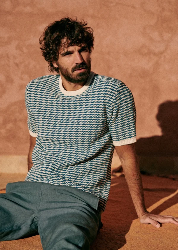 Sezane T-Shirt Maille Lucky< Kurzärmelige pullover | Masche-T-Shirts