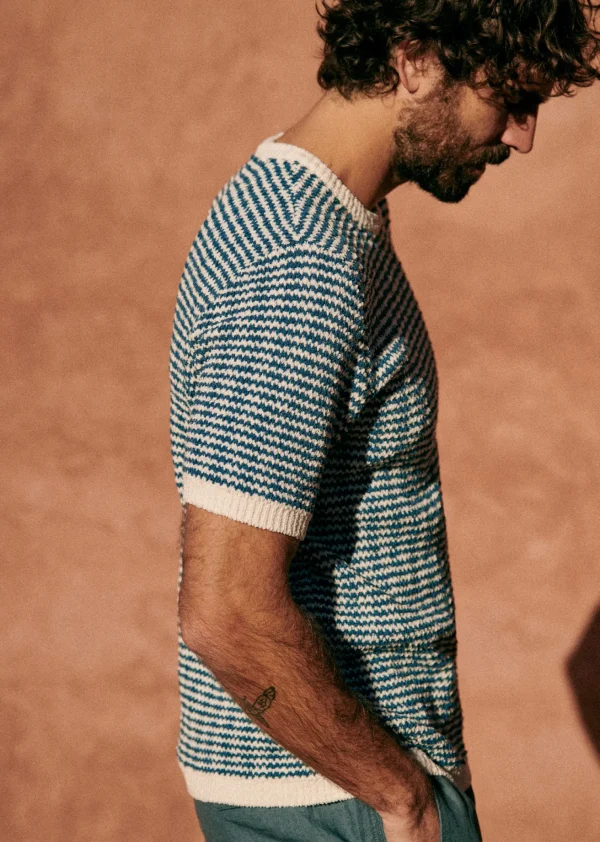 Sezane T-Shirt Maille Lucky< Kurzärmelige pullover | Masche-T-Shirts