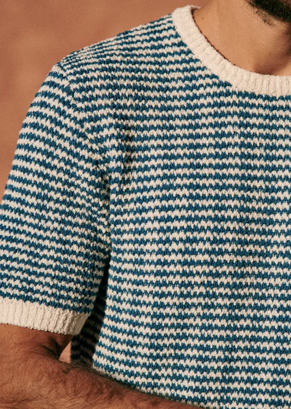Sezane T-Shirt Maille Lucky< Kurzärmelige pullover | Masche-T-Shirts